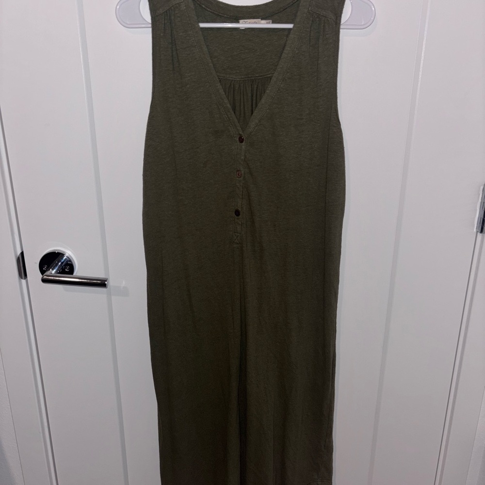 Faherty Olive Green Dress